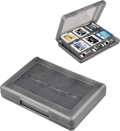 Black 26-in-1 Game Holder Case Fits up to 22 Games 2 SD Cards 2 Micro SD/TF Cards and 2 Stylus Pens for NEW 3DS / 3DS XL / 3DS LL