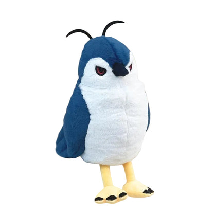 Handmade Night Heron Plush Toy, Nycticorax Stuffed Animal, Lifelike Black Crowned Night Heron Gift