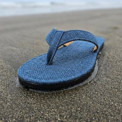Blue Hemp Flip Flops – Vegan Plastic-Free Summer Sandals