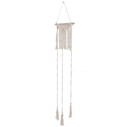 Boho Hat Wall Hanging Rack Cotton Rope Woven Bohemian Caps Holder for Home Office StudioType B