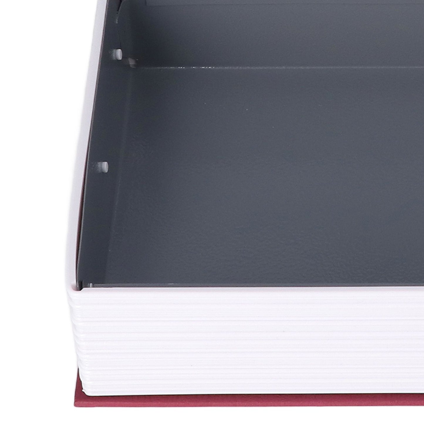 Book Safe Case Simulation Portable Safe Storage Box with Combination Lock for Bank Cards Jewelry Money Red