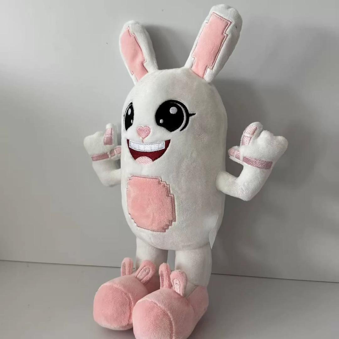 Handmade B Bunny Plush, 30cm Stuffed Boppin Brainrot Toy