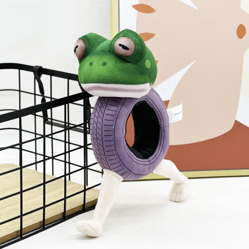 Boneca Tire Frog Plush AI-Italian Meme Verse of Tralalero Universe Plush 26cm