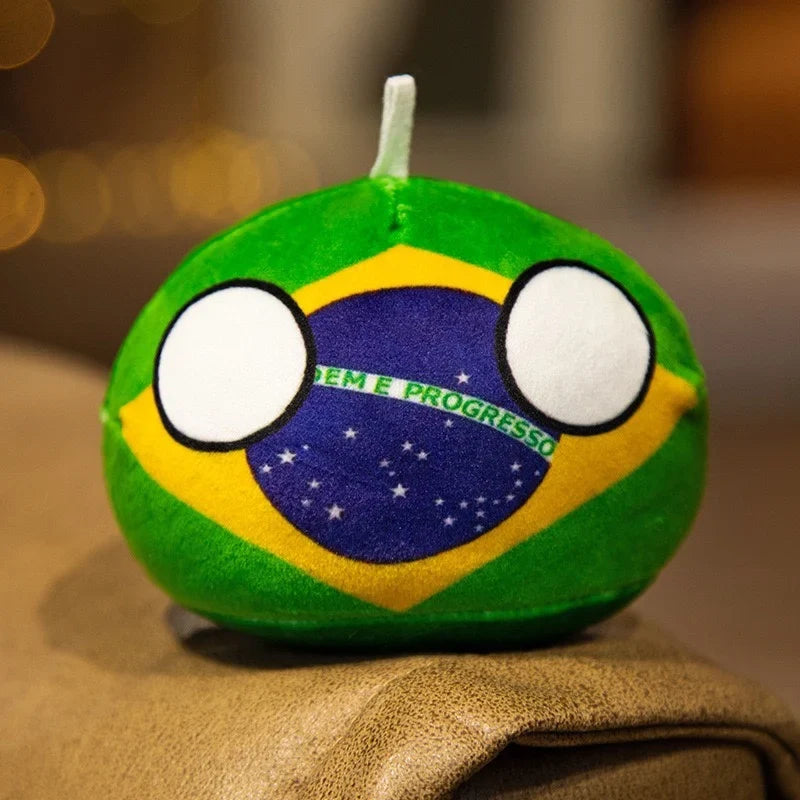 Countryball Plush Flag Plushes Polandball Stuffed Plushies Football Festival Plushies