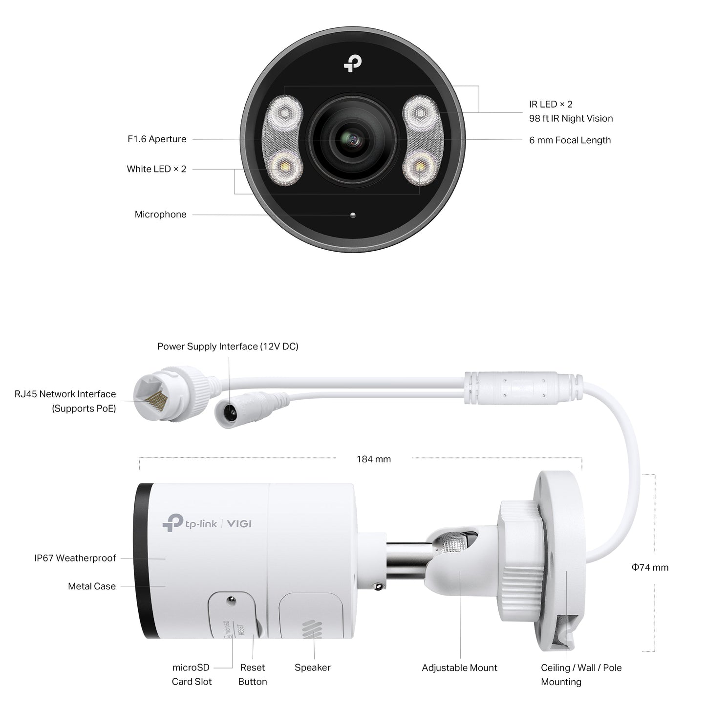 TP-Link InSight S355 VIGI 5MP Outdoor Full-Colour Bullet Network Camera – Sharper Vision, Smarter Protection
