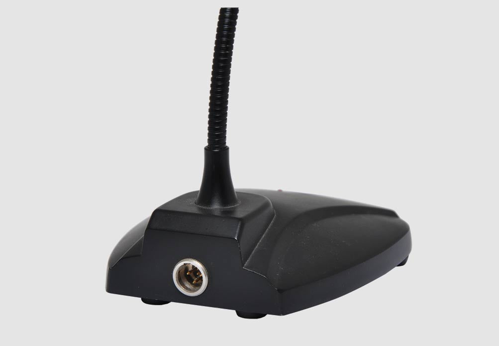 REDBACK C0377 Professional Desktop Paging Microphone – 3-Pin XLR, Momentary & Lock-On Switch, All-Metal Construction