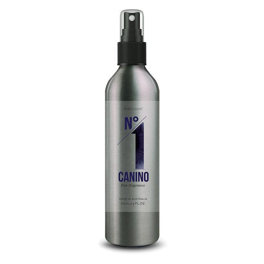 ProGroom Canino No. 1 dog cologne spray, silver bottle with black pump