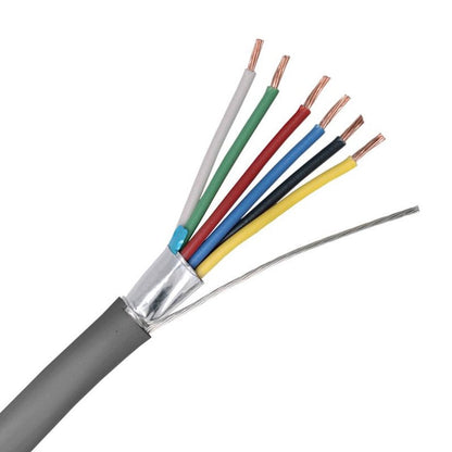 Shielded 6-Core Data Cable CBLEAS70206C-250GRY – 7/0.20mm, 250m Roll, PVC Sheath, Grey | Secure & Reliable for Data and Signal Transmission