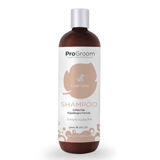 ProGroom coat care sulfate-free shampoo bottle, 500ml (18 fl oz)