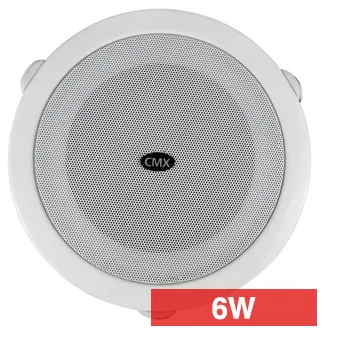 CMX CSK-46W 4" Quick Fit Ceiling Speaker – 100V Line, Dual Cone, Metal Grille, 6W