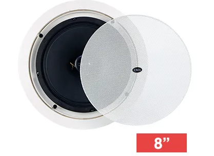 CMX CSK-815Q 8" Coaxial Ceiling Speaker, 15W, Wide Dispersion, 100V Line – White Grille | Part Number: CSK-815Q