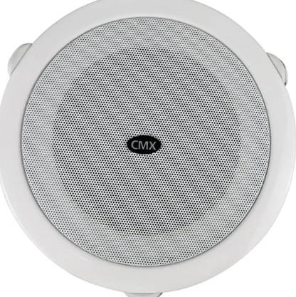 CMX CSK-56W 5" Quick Fit Dual Cone Ceiling Speaker – 6W, 100V Line with White Metal Grille