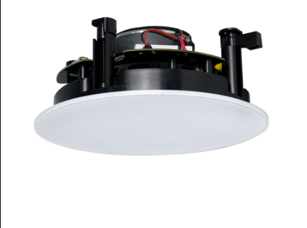 CMX, 6.5" Frameless Coaxial HiFi speaker, Ceiling mount, 30/60W, 6.5" (160mm), 1" (25mm) tweeter, includes white frameless metal grille, Rota-clamp mounting, 60-20KHz response, 8 Ohm, cutout 205mmPart Number: CSK-613HR