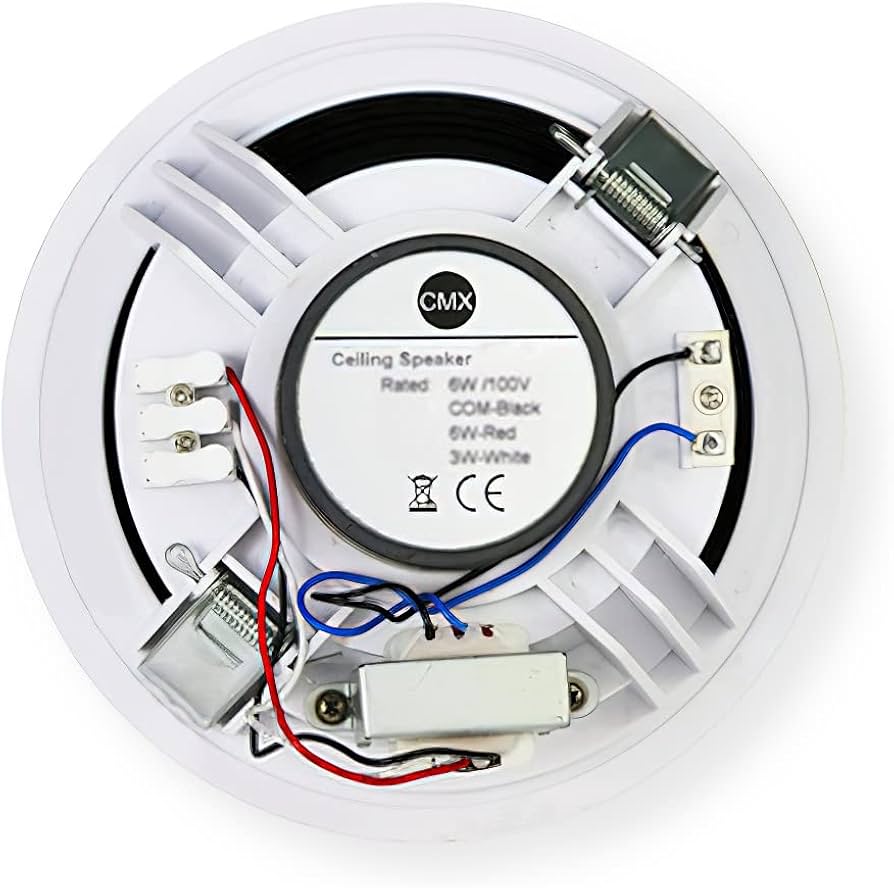 CMX CSK-66H Slim 6.5" Frameless Dual Cone Ceiling Speaker – 100V Line, 6W | CSK-66H