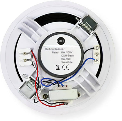 CMX CSK-66H Slim 6.5" Frameless Dual Cone Ceiling Speaker – 100V Line, 6W | CSK-66H
