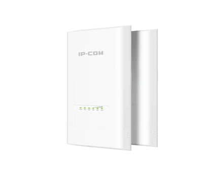IP-COM 5GHz Outdoor CPE 9dBi 300Mbps Point-to-Point Wireless Bridge Kit (2 Pack) Up to 5KM IP65 PoE