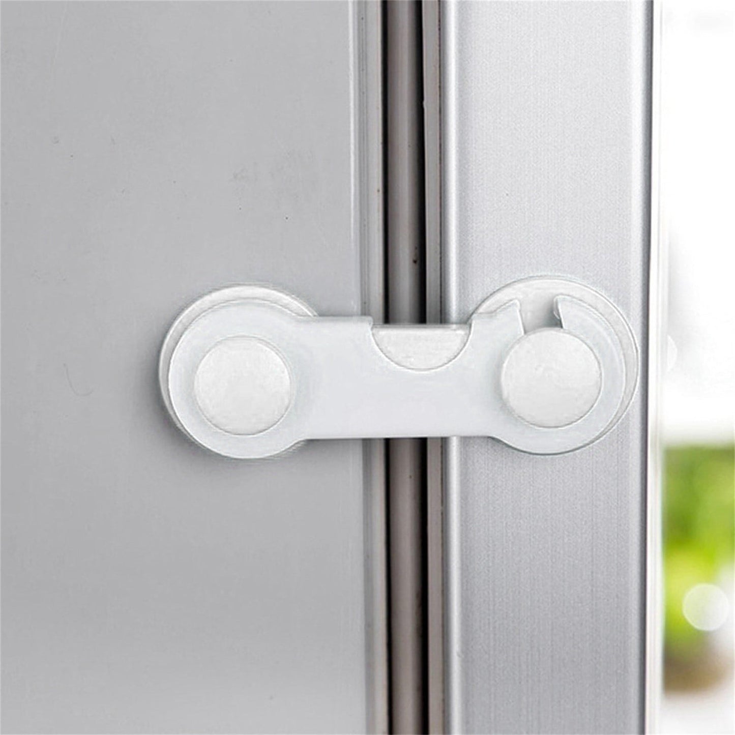 Cabinet Locks for Pet Safety, Plastic Latches with Adhesive for Drawer Cupboards Closet and Pantry Door, Fridge Lock for Protecting Dog and Cat, 2 Pcs, 3.74 Inches 3.74" Black