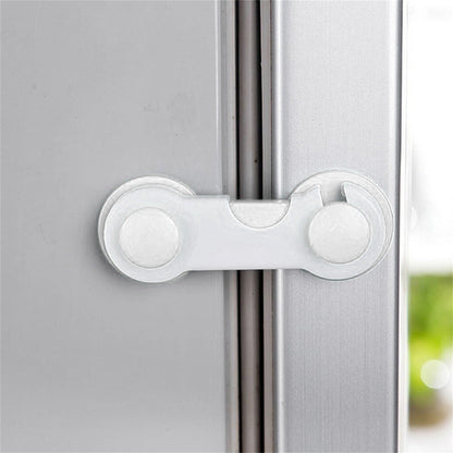 Cabinet Locks for Pet Safety, Plastic Latches with Adhesive for Drawer Cupboards Closet and Pantry Door, Fridge Lock for Protecting Dog and Cat, 2 Pcs, 3.74 Inches 3.74" Black