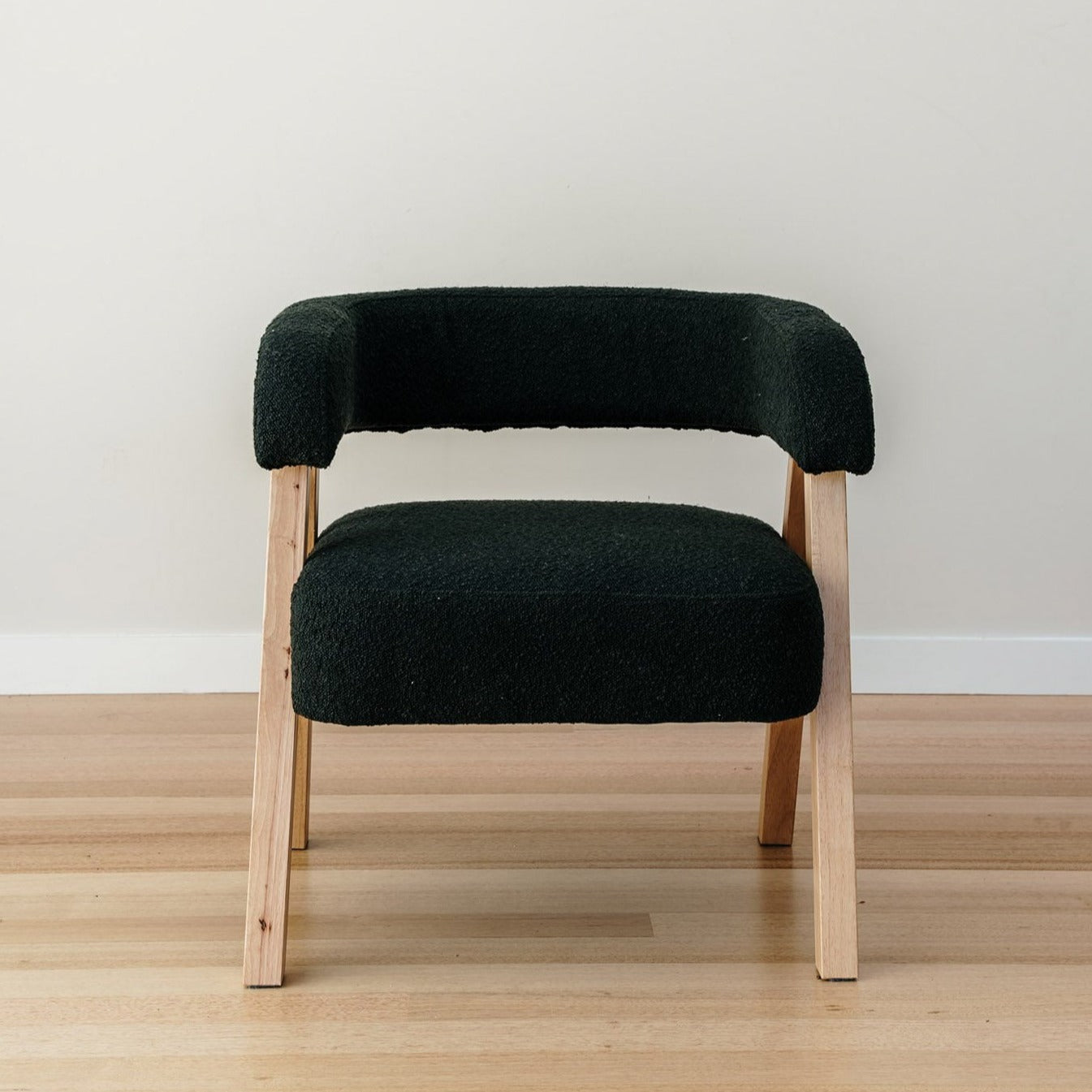 Cambria Boucle Accent Chair - Charcoal