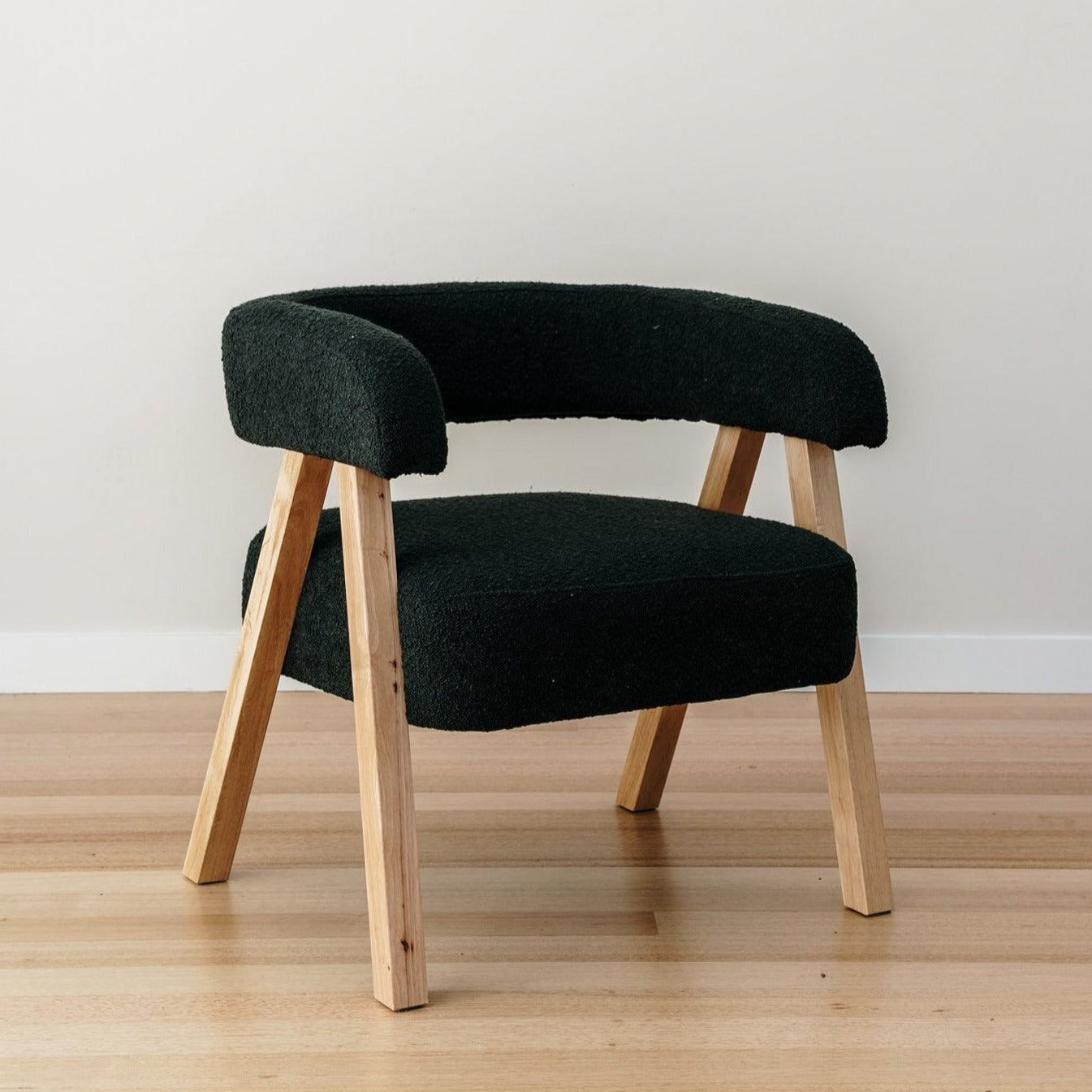 Cambria Boucle Accent Chair - Charcoal