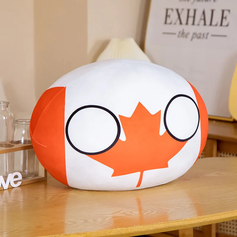 Countryball Plush Flag Plushes Polandball Stuffed Plushies Football Festival Plushies