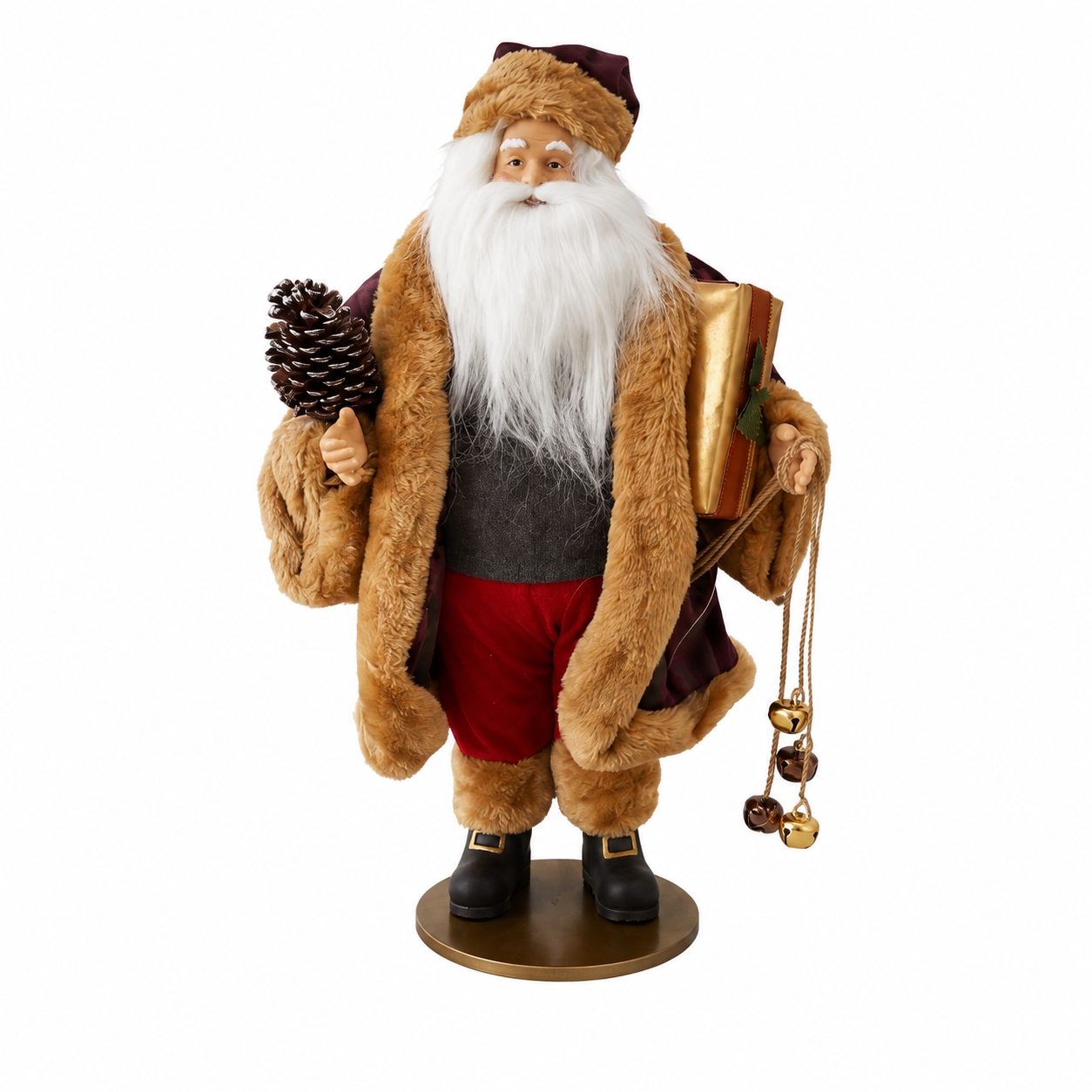 49cm Christmas Decoration Ornament Santa Claus – Large Festive Santa Figurine, Holiday Home Christmas Display Decor