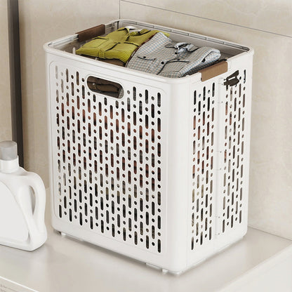 Collapsible Rolling Laundry Hamper with Wheels - Space-Saving Organizer