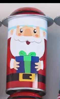 Christmas Santa Claus Cookie Tin – Festive Holiday Cookie Storage Box for Cookies, Candy & Gift Giving
