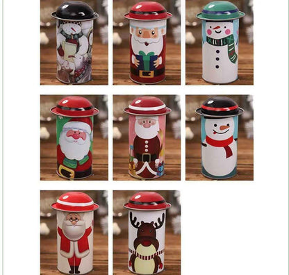 Christmas Santa Claus Cookie Tin – Festive Holiday Cookie Storage Box for Cookies, Candy & Gift Giving