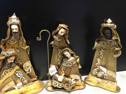 🎄 40cm Handmade Christmas Religious Nativity Set – Holy Family Scene, Christian Christmas Home Decor & Holiday Gift ✨