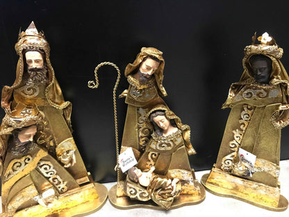 🎄 40cm Handmade Christmas Religious Nativity Set – Holy Family Scene, Christian Christmas Home Decor & Holiday Gift ✨