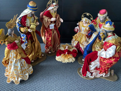 PRE ORDER 60cm Christmas Nativity Set with Manger & Angel | Holy Family Religious Christmas Decoration for Home, Church & Holiday Display