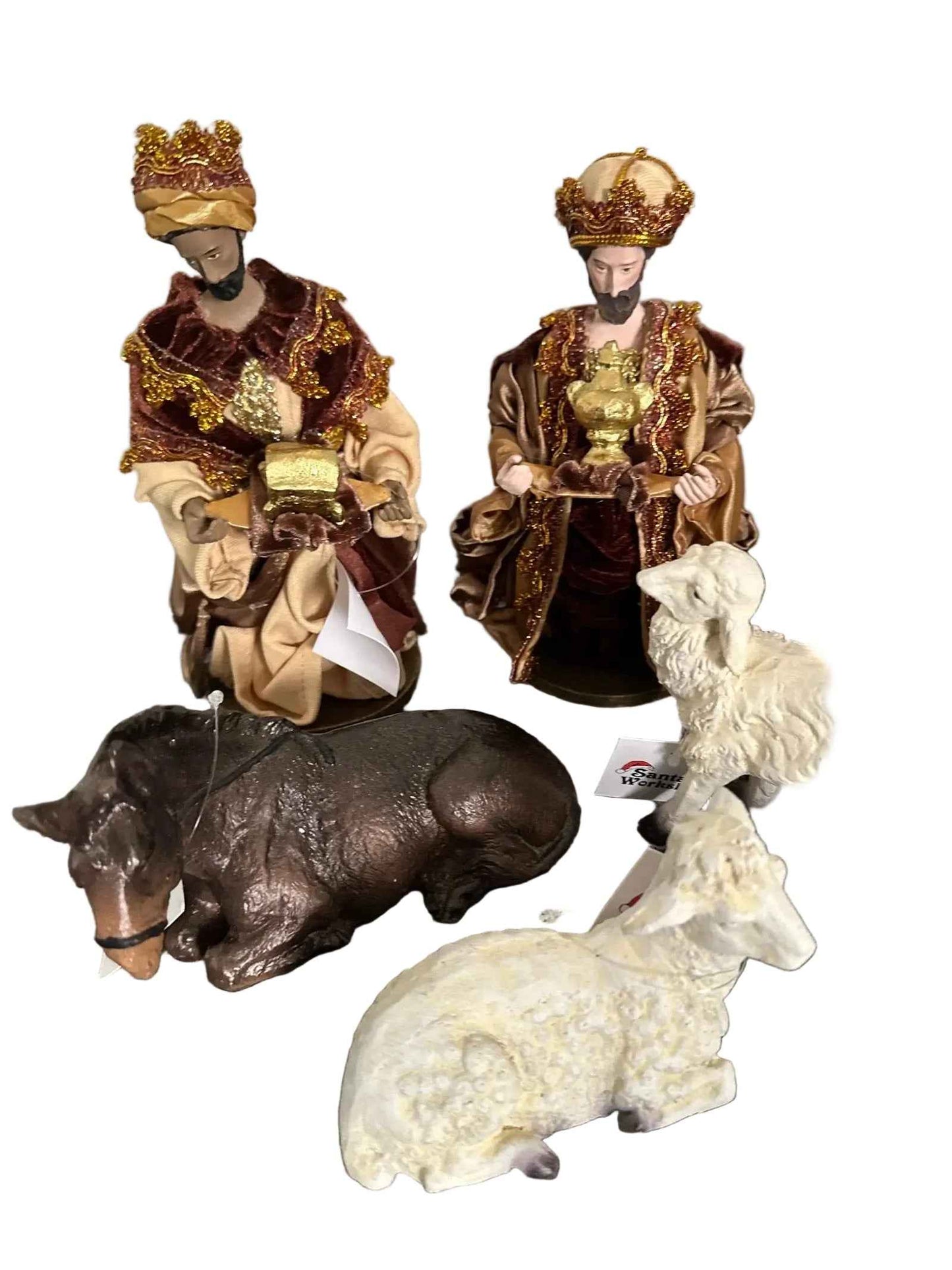 32cm Christmas Nativity Set with Manger & Barn Animals – Holy Family Religious Scene, Christian Christmas Home Decor & Holiday Gift