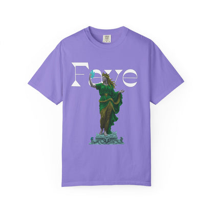 Faye Dark Fantasy Graphic Tee | Crystal Goddess Statue Shirt