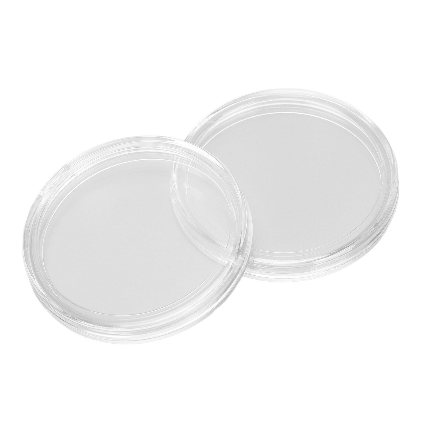 Clear Coin Storage Box 60 Pieces 41mm Coin Capsules Coin Collection Container Box for Coin Collector
