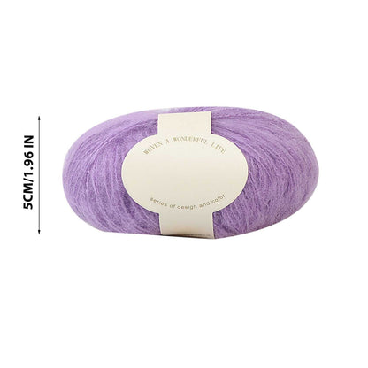 Clearance! Boovnll Mohair Yarn, Soft Yarn for Crocheting, Hand Knitting Hats, Sweater, Scarves, Crafts, Home Decorations, DIY Kids Toys, Yarn 17