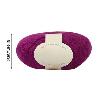 Clearance! Boovnll Mohair Yarn, Soft Yarn for Crocheting, Hand Knitting Hats, Sweater, Scarves, Crafts, Home Decorations, DIY Kids Toys, Yarn 32