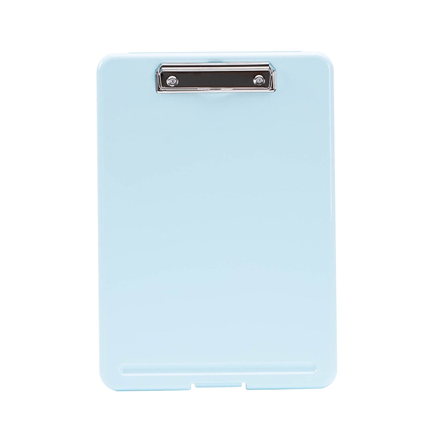 Clipboard with Storage File Box, Foldable A4 Large Capacity Clip Boards Folder, Plastic Clipboard with Pen Holder for Office Supplies(Mint Green) Blue