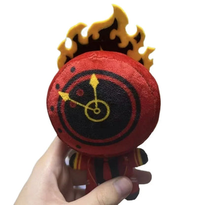 Dante Plush Clock Head Plush Executive Manager Dark Fantasy Tactical RPG Game Handmade Plush 10cm