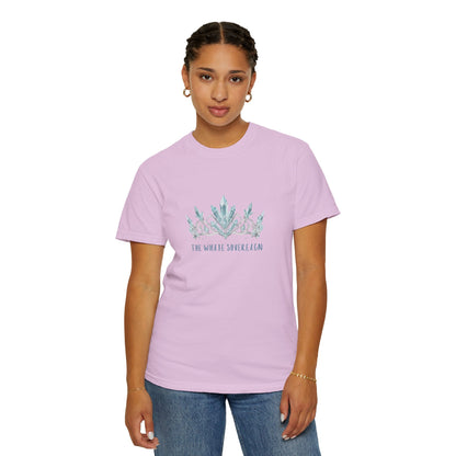 The White Sovereign Blue Seaweed Crown  Tsaritsa Frost Queen Graphic Tee