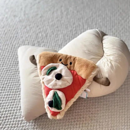 13cm Kawaii Pizza Plush  Soft Mini Food Pillow Toy for Kids & Decor