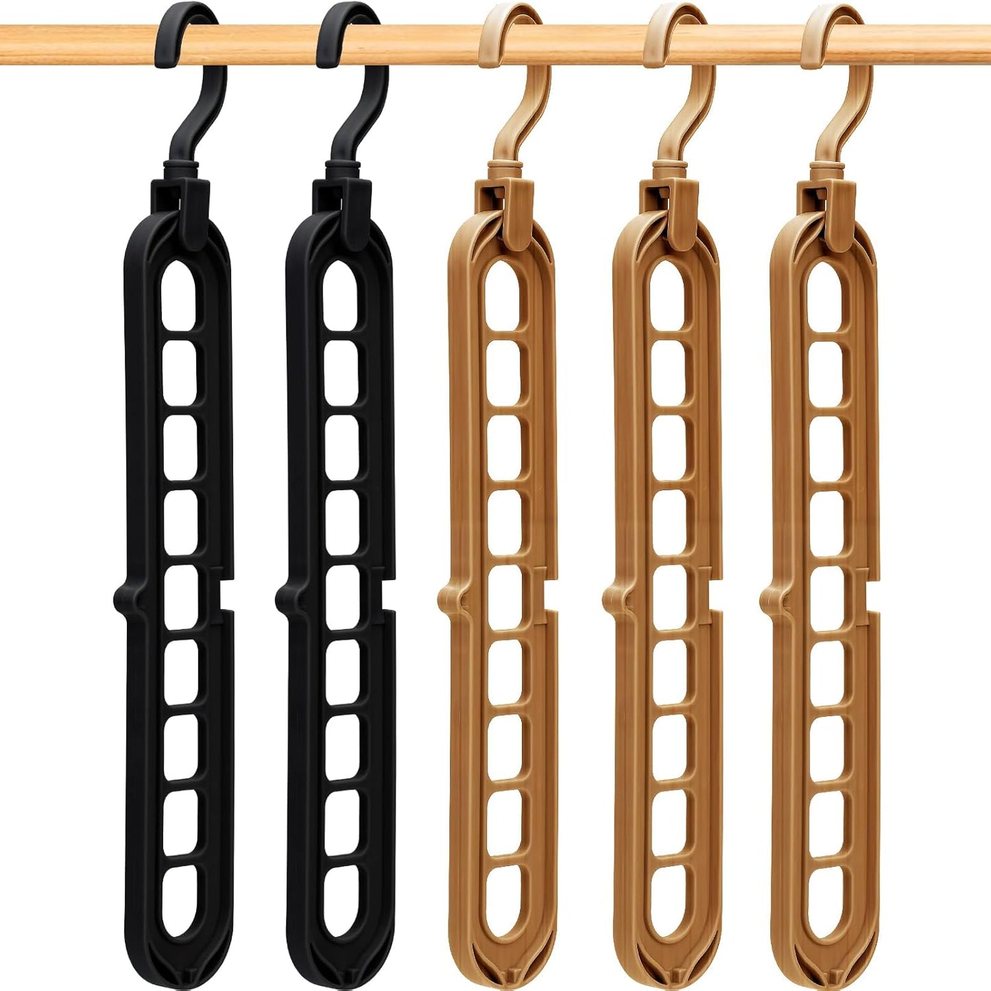 Closet Organizers and Storage,College Dorm Room Essentials, Multifunctional Organizer Magic Space Saving Hangers with 9 Holes Storage Organization for Wardrobe