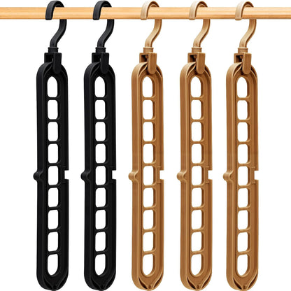 Closet Organizers and Storage,College Dorm Room Essentials, Multifunctional Organizer Magic Space Saving Hangers with 9 Holes Storage Organization for Wardrobe