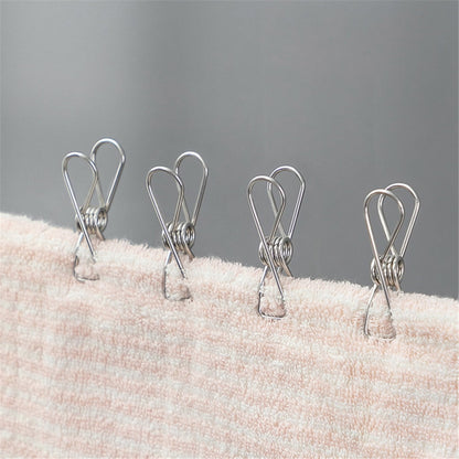 Clothespins 20Pcs 5.5Cm Opp Bag JWDX, 20 * Outdoor Camping Clothes Drying Rack Clip Hanging Outdoor Travel Windproof Clothes Line Drying Rack Clamp 20Pcs One Size Silver