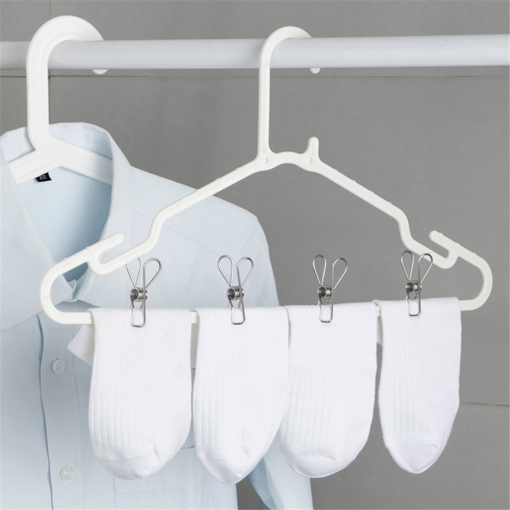 Clothespins 20Pcs 5.5Cm Opp Bag JWDX, 20 * Outdoor Camping Clothes Drying Rack Clip Hanging Outdoor Travel Windproof Clothes Line Drying Rack Clamp 20Pcs One Size Silver