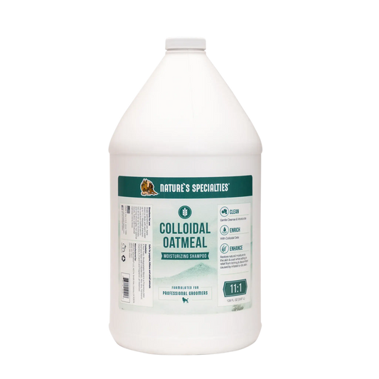 Large shampoo bottle with green label on white bottle and flip-top cap