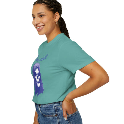 Resynced from the Deep Blue - Pixel Pirate Unisex Graphic Tee | Glitch Art Gamer Shirt By Aprasi