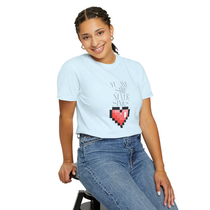 Pixel Heart Unisex Tee  Retro 8 Bit Gaming Shirt |By Aprasi