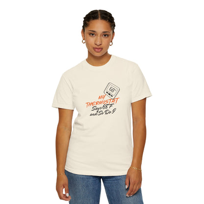 My Thermostat Says 68°F and So Do I Funny Thermostat Tee  Heatwave Graphic Tee, Comfort Colors 1717