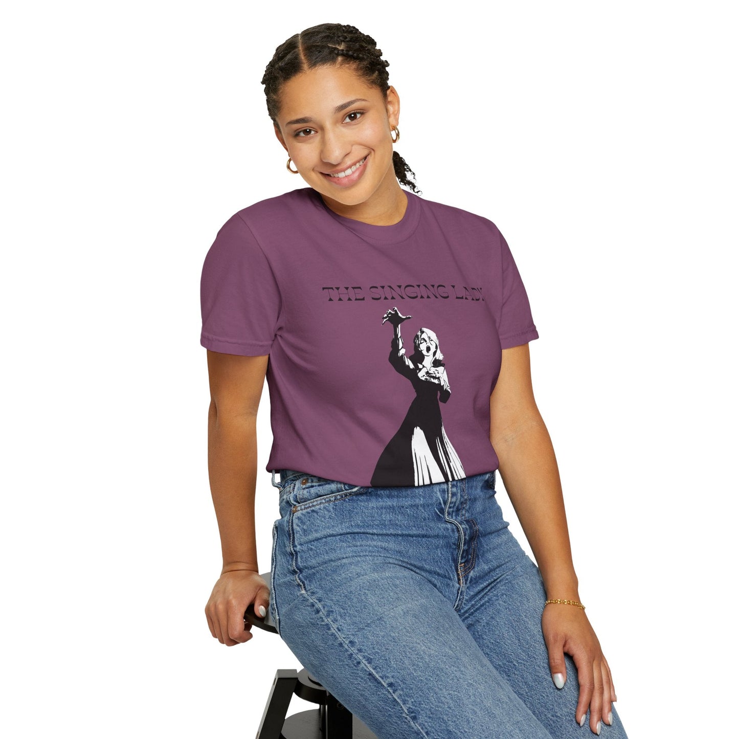 The Singing Lady T-Shirt — Vintage Silhouette Music Tee